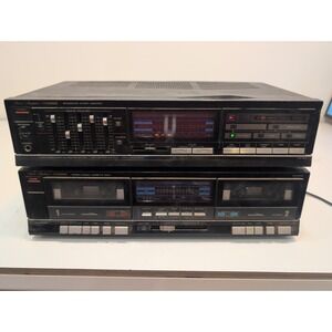 Fisher Component Stereo System CA283 Amp CR-W74H Tape Vintage